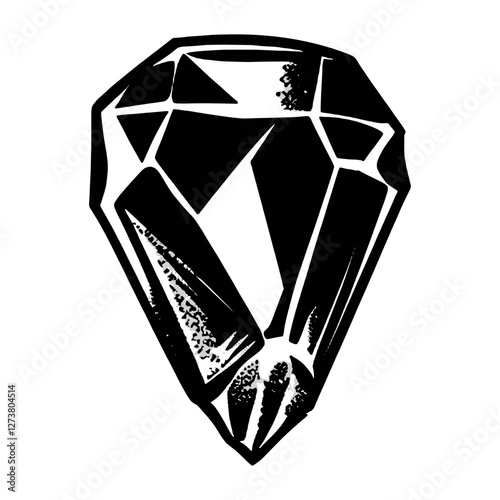 Individual diamond gemstone illustration accessories vector