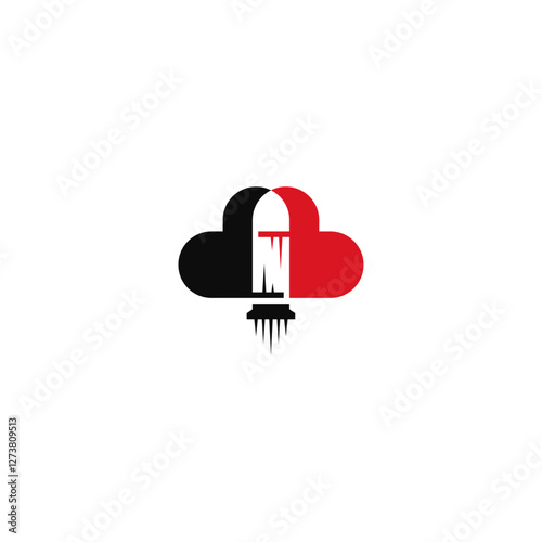 Bullet shot into double heart, negative space logo.