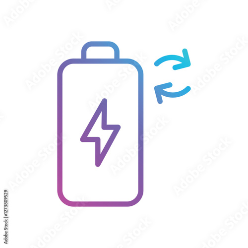 Rechargeable Battery vector icon