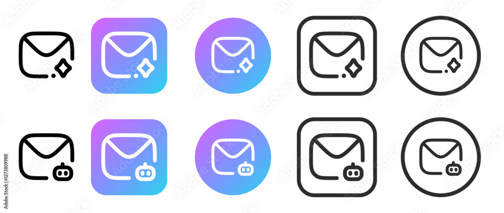 ai robot Email icons. digital AI technology, robotic, AI technology icons, Artificial intelligence Icons
ai robot Email icons. digital AI technology, robotic, AI technology icons, Artificial intelligence Icons