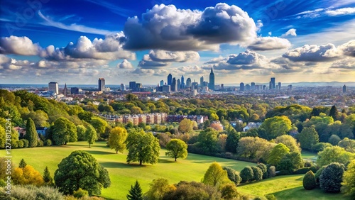 Panoramic London Skyline View from Sydenham Hill: Croydon, Elephant & Castle, City photo