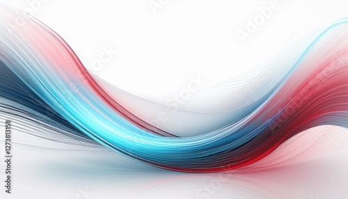 Abstract elegant glowing curve line lighting effect background , hi-speed motion moving concept
