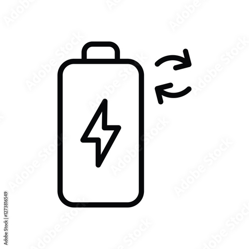 Rechargeable Battery vector icon