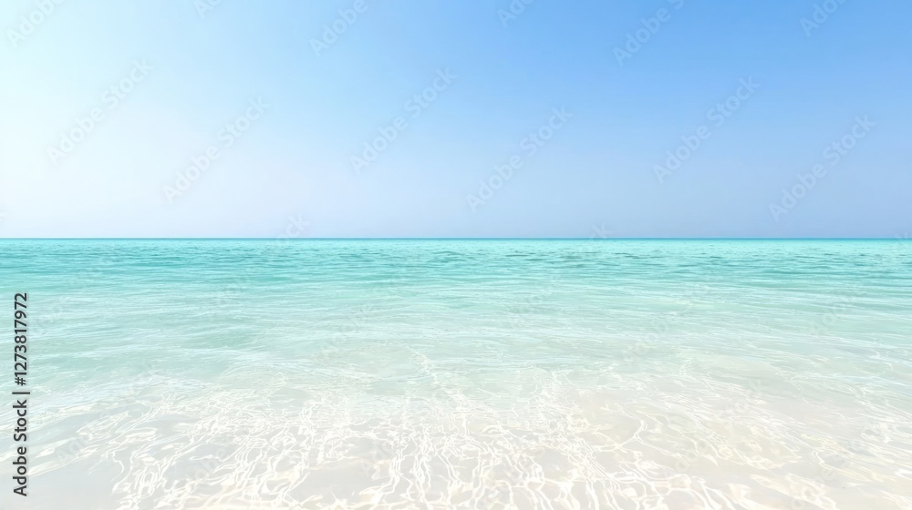 Obraz premium Serene ocean beach