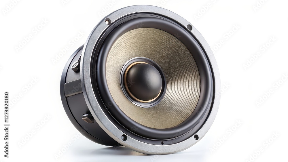 Speaker, Audio, Woofer, White Background Speaker, Audio, Woofer, White Background
