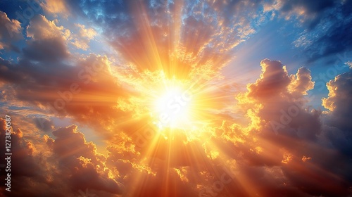 sunset in the sky