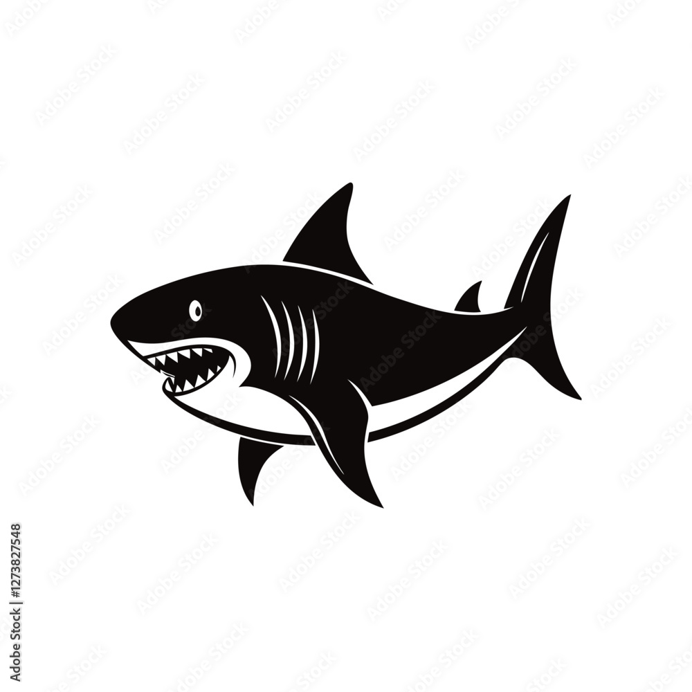 Fototapeta premium shark vector illustration