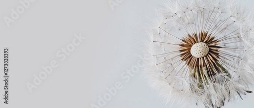 The image of a dandelion on a white background is commonly used to convey sympathy and support on cards for those grieving, particularly during funerals and times of loss