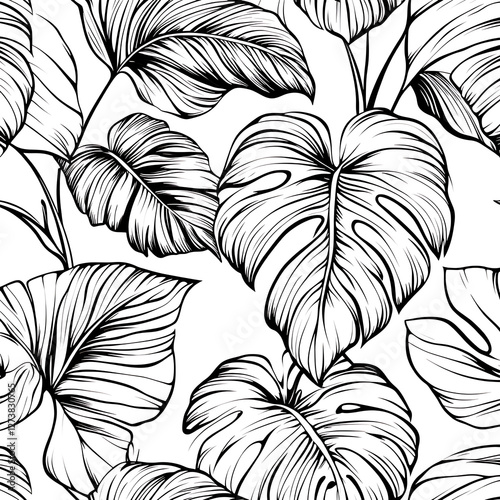 flowers and leaves in pictures illustrator2D
