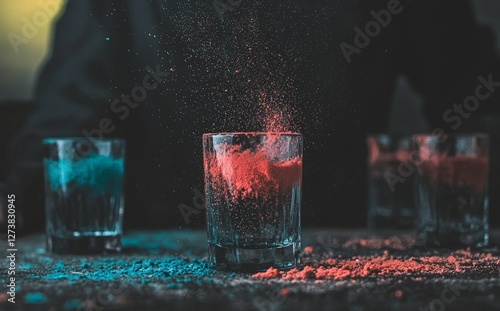 Vodka, blue curacao, and lemon juice are the ingredients that make the popular kamikaze shot a refreshing drink
