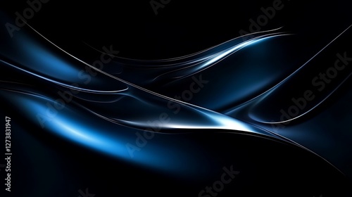Abstract liquid technology background in black luxury environment captivating visual composition