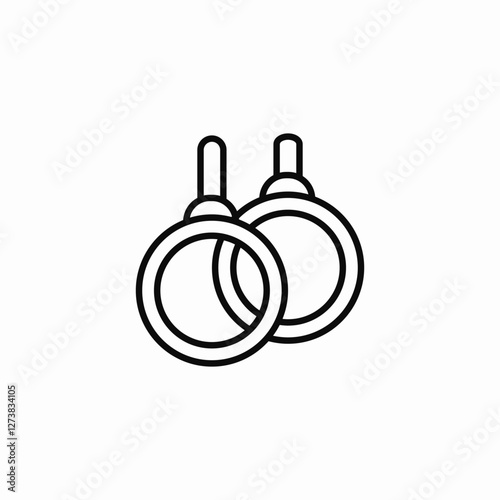 ring exercises icon sign vector