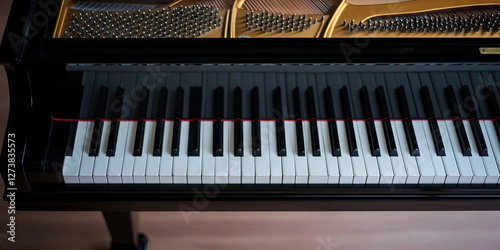 Grand Piano Keyboard and Action Detail