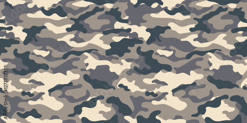 Desert camouflage pattern for clothing design. Seamless pattern for army