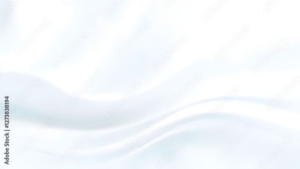 Fototapeta premium Soft white waves create a smooth, floral textured backdrop