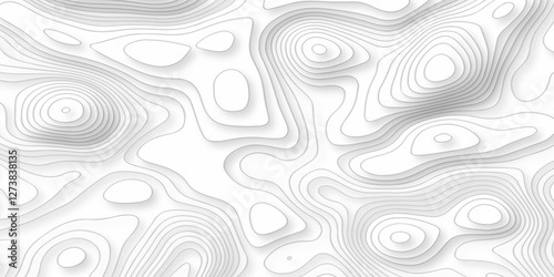 Abstract background vector illustration Topographic map background with geographic line. Line map wave contour background. Seamless lines map patterns, topography line map. Vintage outdoors style.