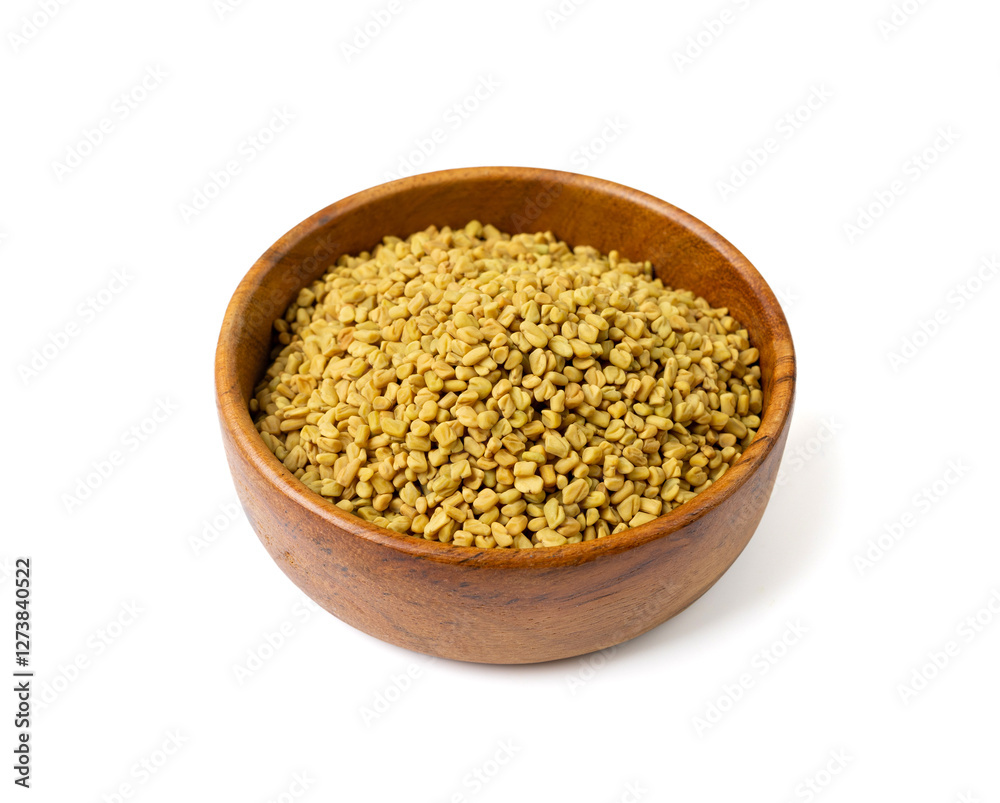 Fenugreek Seeds Isolated, Dry Trigonella, Spicy Methi Dana Grains, Indian Kitchen Seasoning Ingredient Fenugreek Seeds Isolated, Dry Trigonella, Spicy Methi Dana Grains, Indian Kitchen Seasoning Ingredient