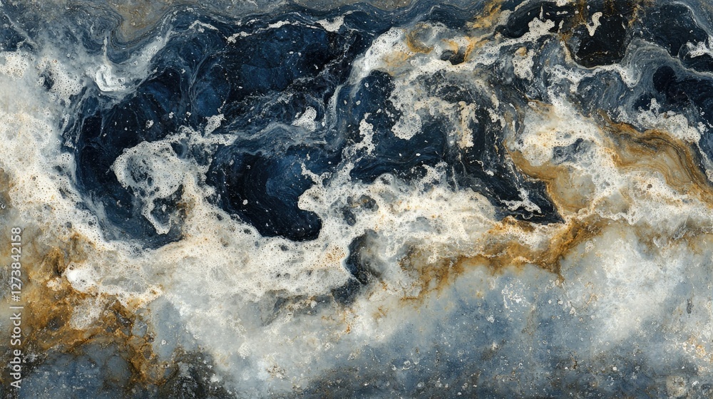 Obraz premium Abstract wave pattern in the sea, showing natural movement and aquatic beauty in high detail