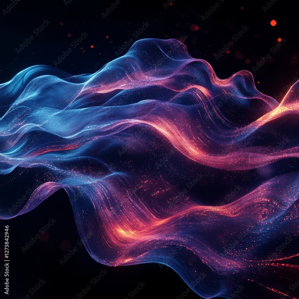 Fototapeta premium abstract background Concept. Abstract Nebula Swirls Cosmic Energy Flow.