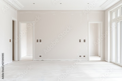 Renovierung eines leeren Wohnraums

