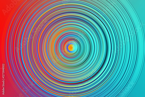 Abstract radial motion blur in blue, lilac, red tones . smooth blue red circular blur in the form of a swirl background texture, radial blur, abstract rotation, funnel