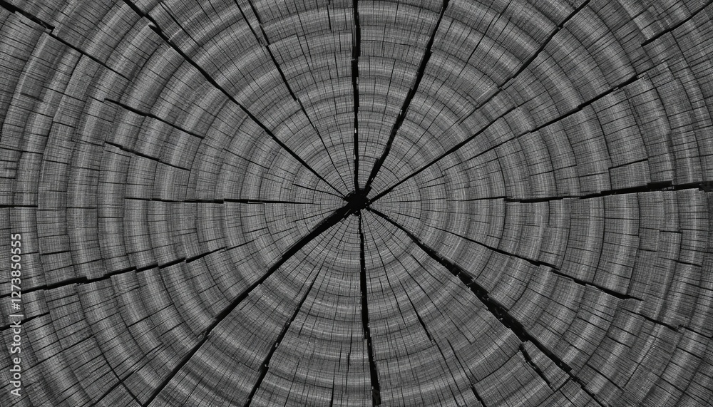 Obraz premium Wooden tree ring analysis forest image natural environment close-up structure