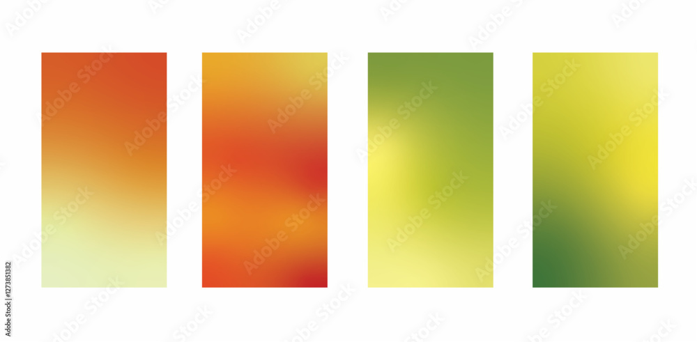 set of abstract background with beautiful gradation color, colorful background for poster flyer banner backdrop.vertical banner.cool fluid background vector illustration