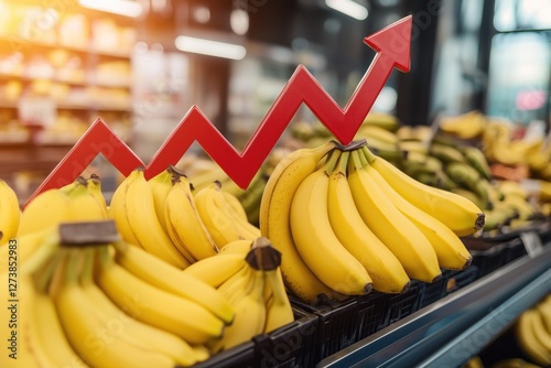 Banana price increasing, rising food cost at supermarket shelf