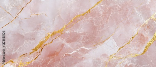 Blush pink marble with gold veins, sophisticated luxury texture, premium branding