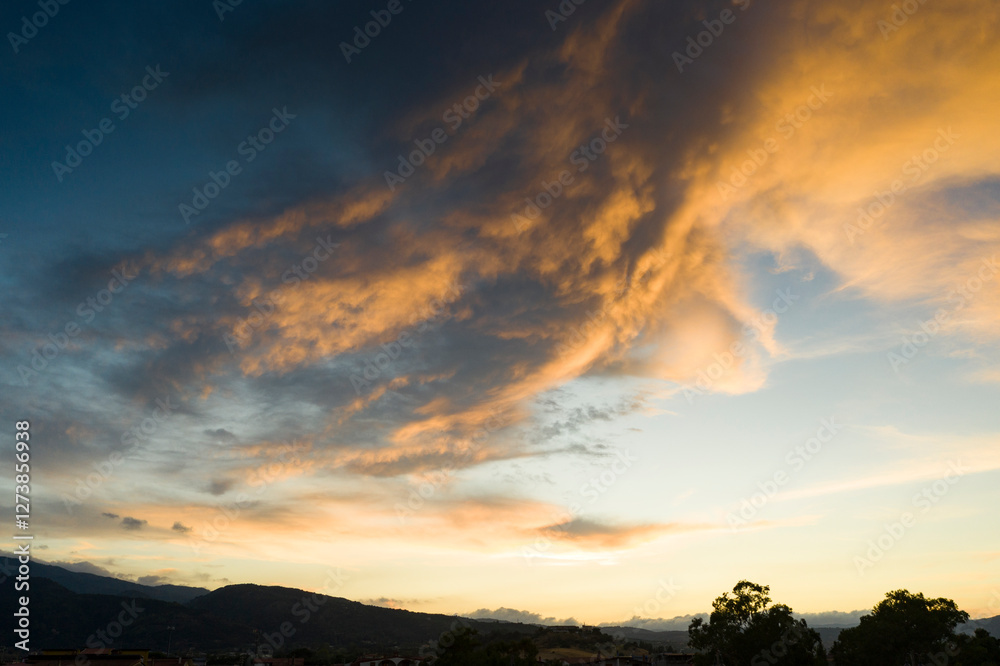 photo of sunset on the coast of Calabria, Italy