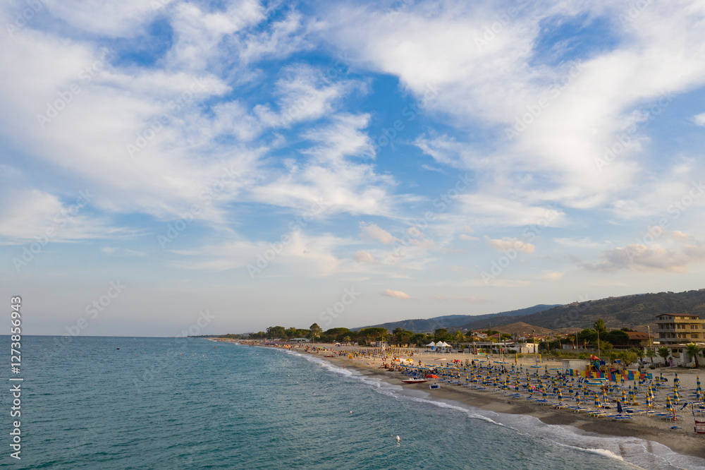 photo of the Ionian sea on the coast of Calabria, Italy