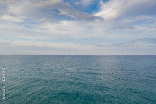 photo of the Ionian sea on the coast of Calabria, Italy