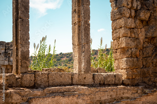 The ruins of ancient Lycian settlement Perge, also known as Perga. One of the most famous tourists attractions in Antalya, Türkiye