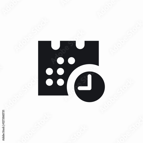 date calendar icon sign vector