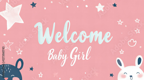Welcome Baby Girl Slide