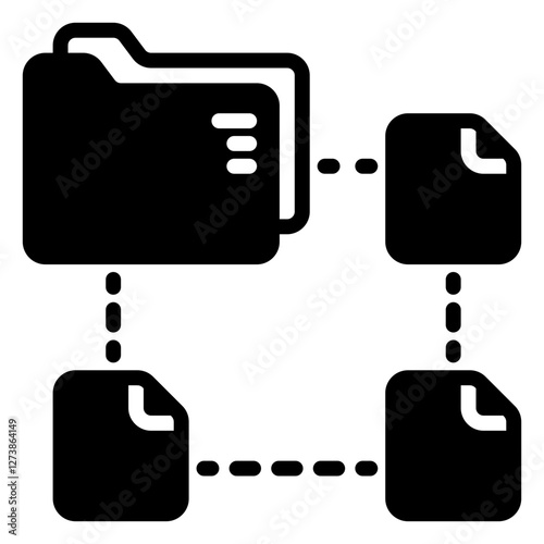 file icon, glyph icon style