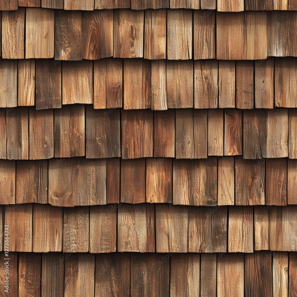 Textured wooden shingle patterns rustic setting high-quality image natural environment close-up viewpoint Textured wooden shingle patterns rustic setting high-quality image natural environment close-up viewpoint