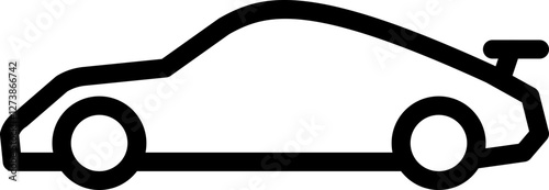 sports car line icon