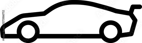 sports car line icon
