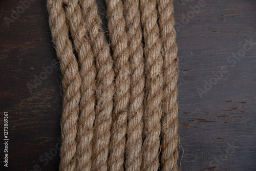 Obraz na płótnie Background from a natural jute rope w salonie