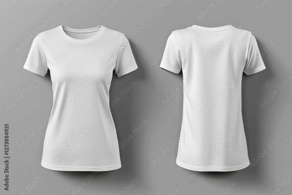 Blank white t-shirt mockup clothing apparel woman Blank white t-shirt mockup clothing apparel woman