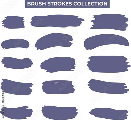 vibrant collection of brush stroke vectors