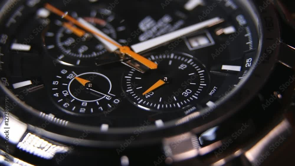 Chronograph tactical watch in operation
Chronograph tactical watch in operation