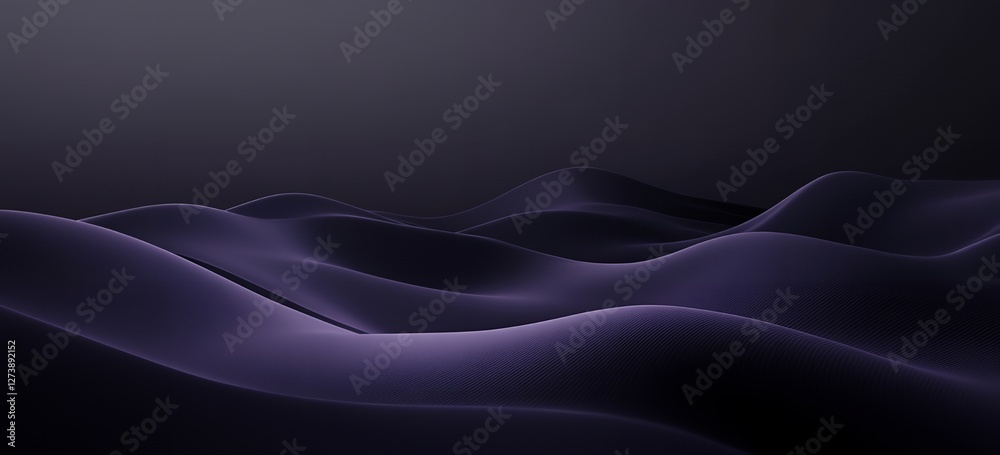 Abstract Dark Purple Smooth Wavy Landscape Background Design Art Soft Deep Rich Calm Waves Abstract Dark Purple Smooth Wavy Landscape Background Design Art Soft Deep Rich Calm Waves