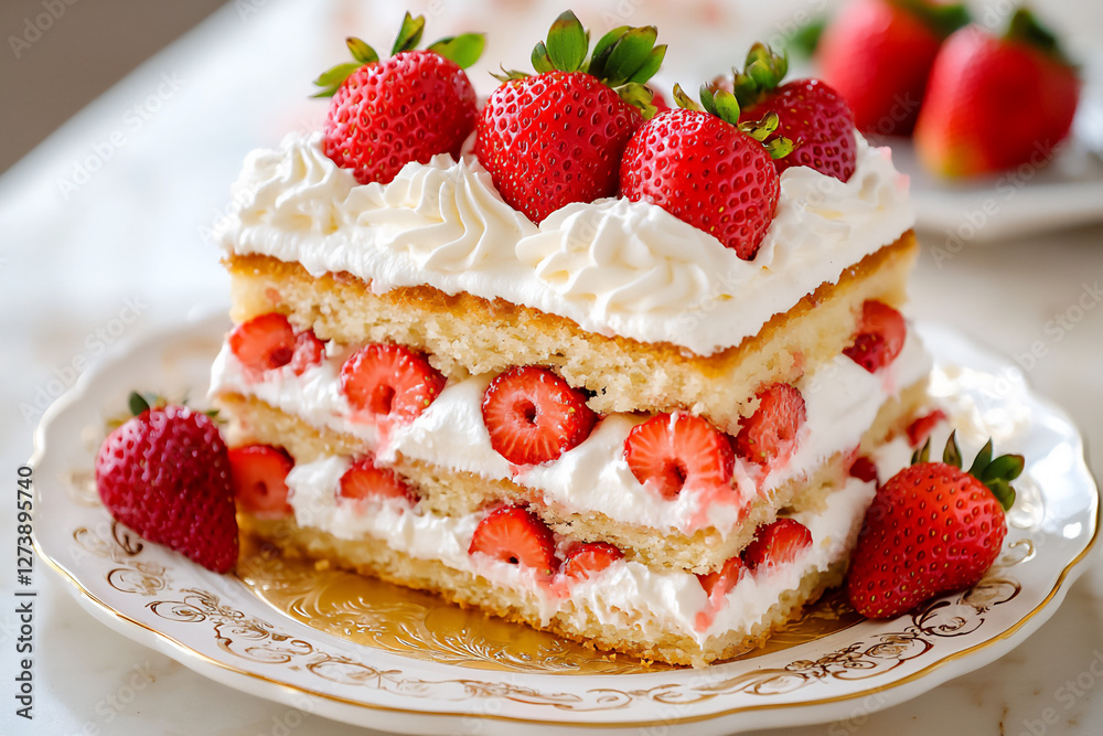 layered strawberry shortcake layered strawberry shortcake