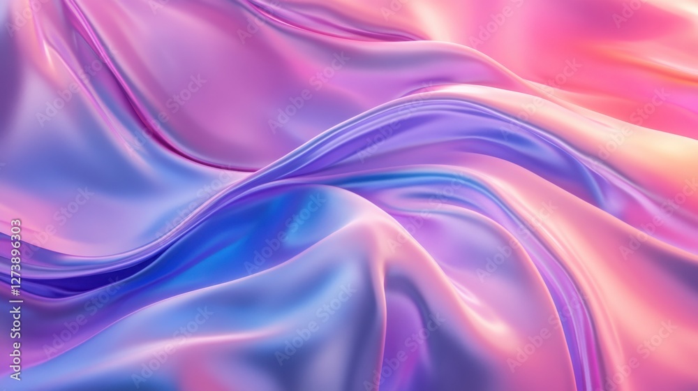 High-resolution silk fabric texture with realistic soft folds and glossy sheen High-resolution silk fabric texture with realistic soft folds and glossy sheen