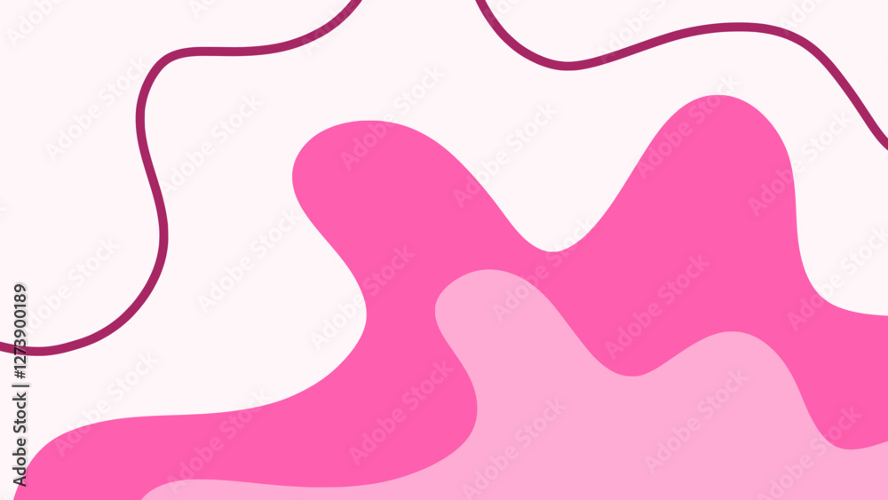 Abstract background with pink waves suitable for presentation templates