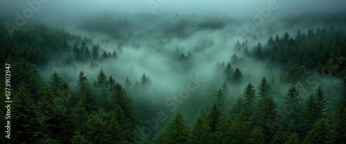 Misty Forest Landscape photo