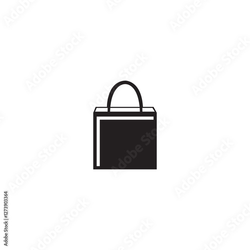 Simple Shopping Bag, Online Shop, Sale Logo Design Template