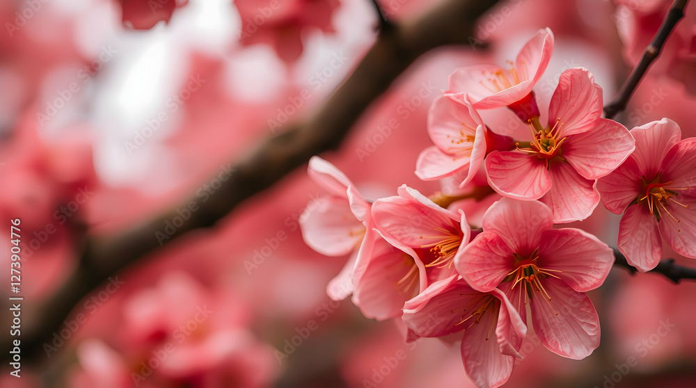 Obraz premium pink cherry blossom